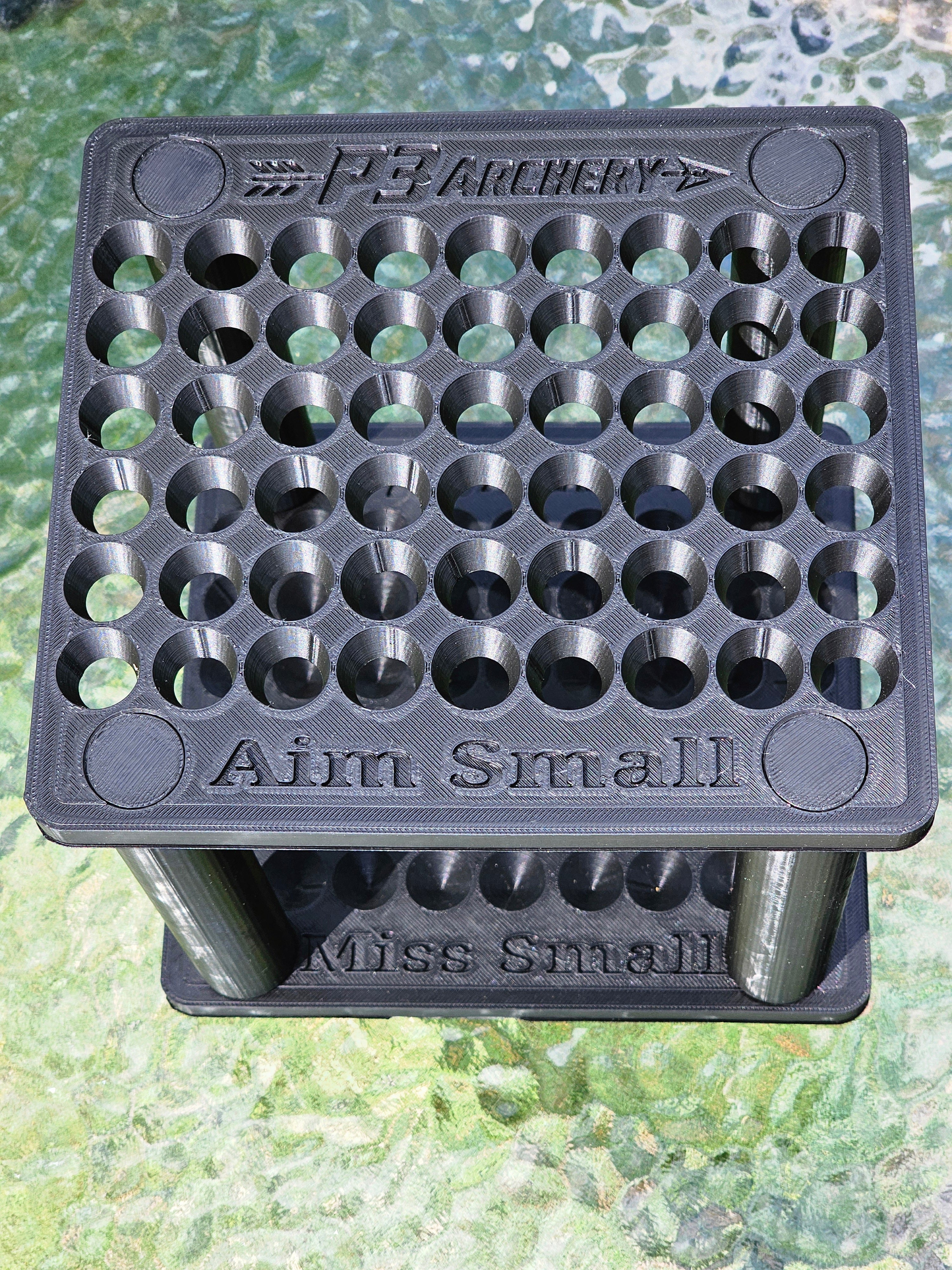 Square Arrow Storage Holder – 54 Capacity, 3D Printed in USA
