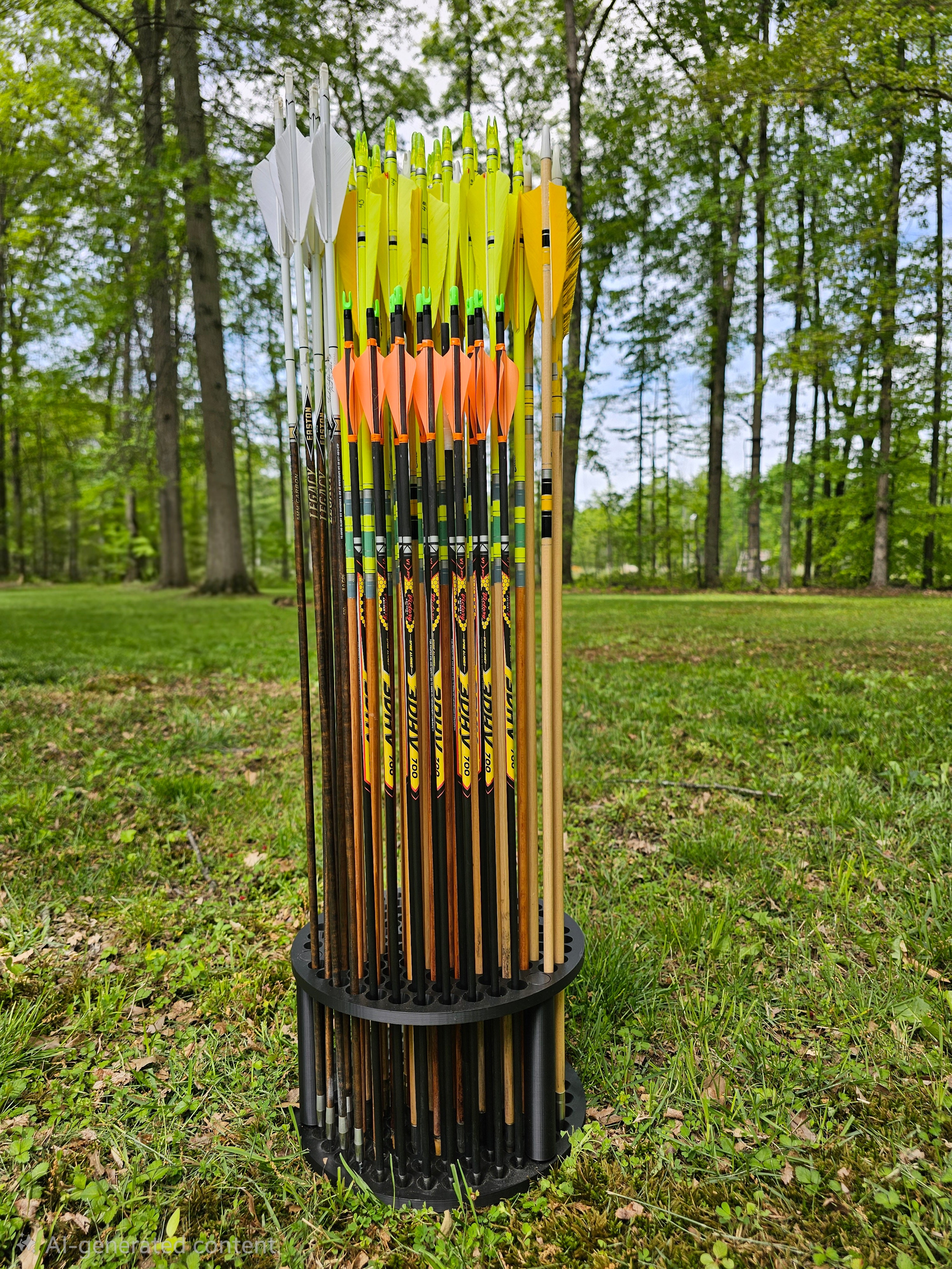 Round Arrow Storage Holder – 120 Capacity, 3D Printed in the USA